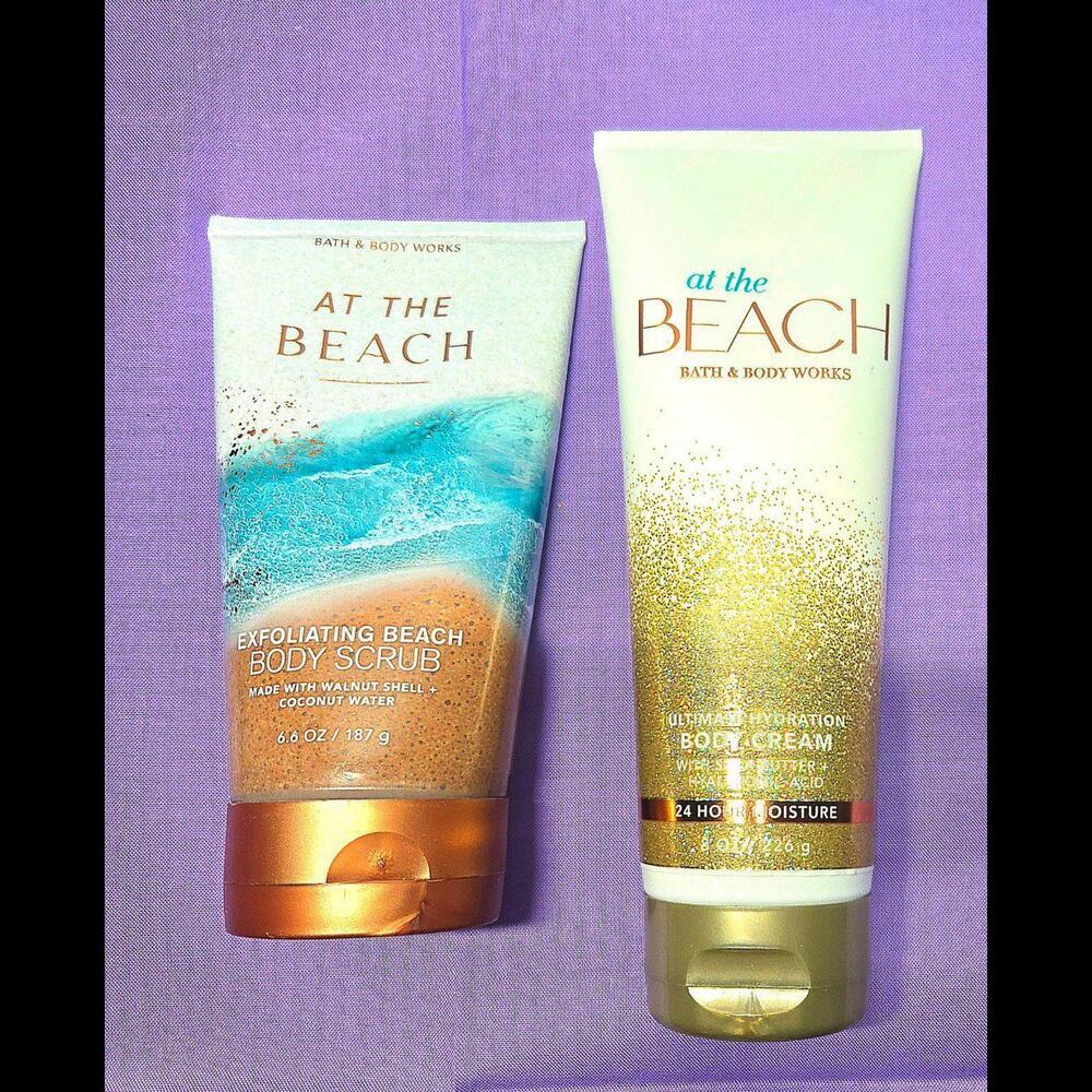 Bath & Body Works "At The Beach" Body Scrub & Body Cream Set, NWT